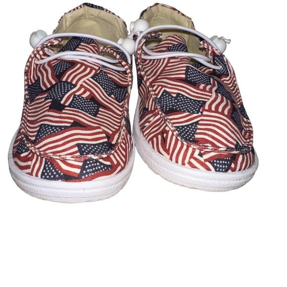 Corkys Shoes Corkys Flag Sneakers Hey Dude Style Womens 6 Kids 4